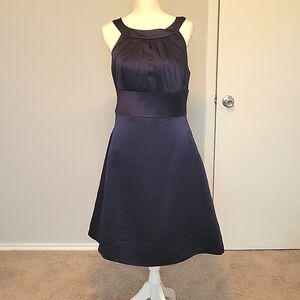 Elegant Navy Midi Dress